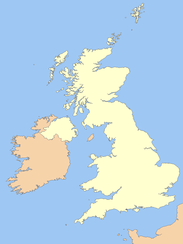 Map showing Blink Security Services coverage across the United Kingdom