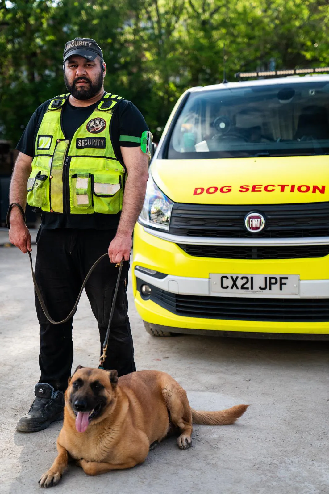 Professional security dog handling service