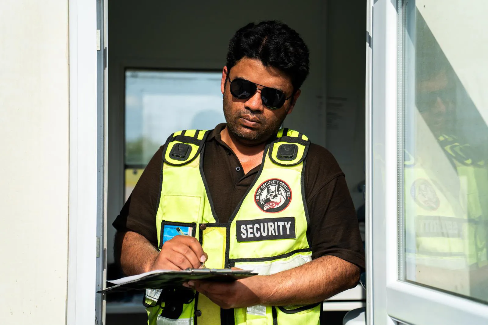 Blink Security operative at a commercial site